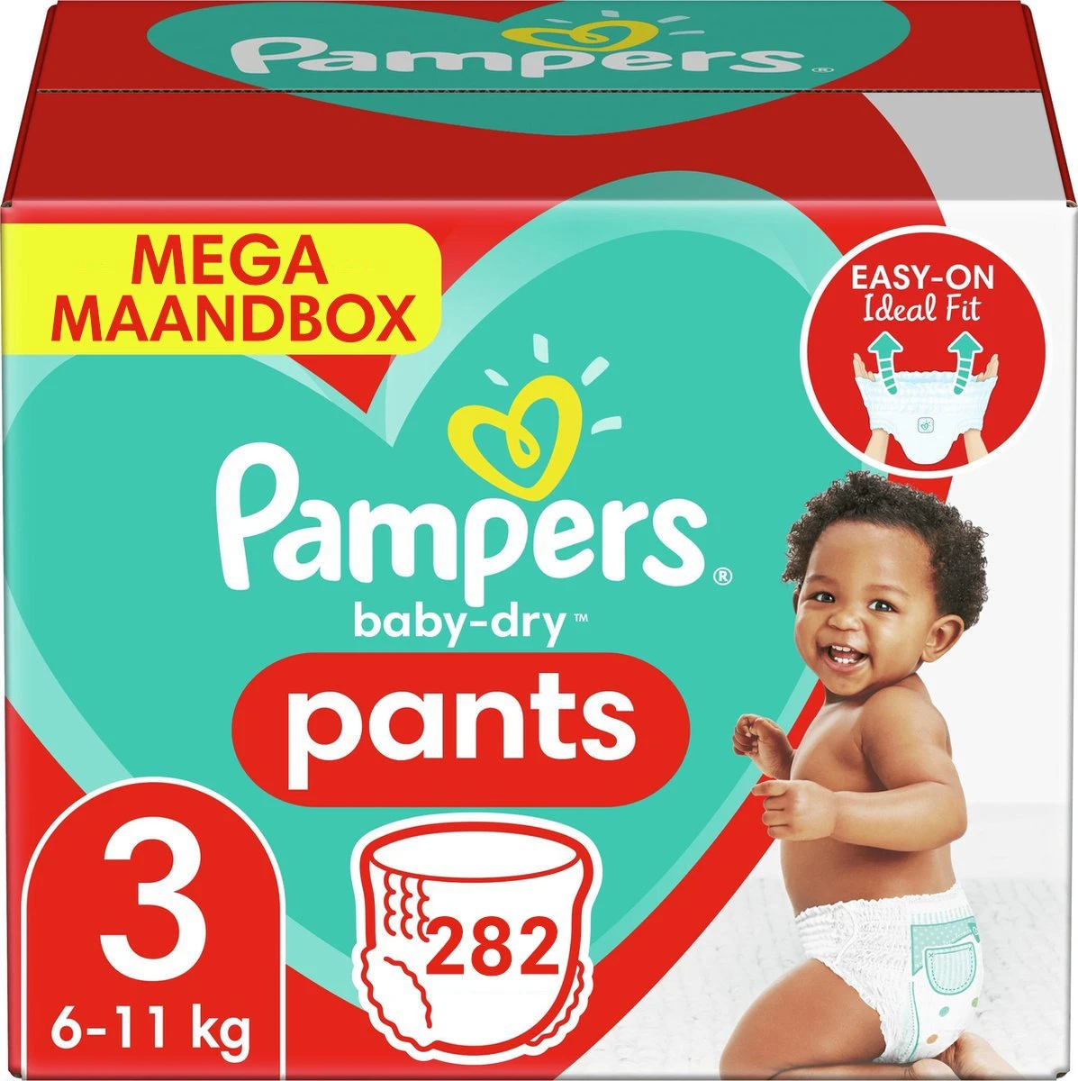 Pampers® Pampers Baby Dry Pants Luierbroekjes - Maat 3 - Mega Maandbox - 282 Luierbroekjes 3 Pampers® Pampers Baby Dry Pants Luierbroekjes - Maat 3 - Mega Maandbox - 282 Luierbroekjes