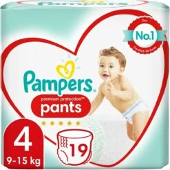 Pampers® Pampers Premium Protection Pants Luierbroekjes - Maat 4 (9-15 Kg) - 76 Stuks - Maandbox