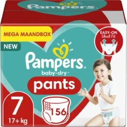 Pampers® Pampers - Baby Dry Pants - Maat 7 - Mega Maandbox - 156 Luierbroekjes