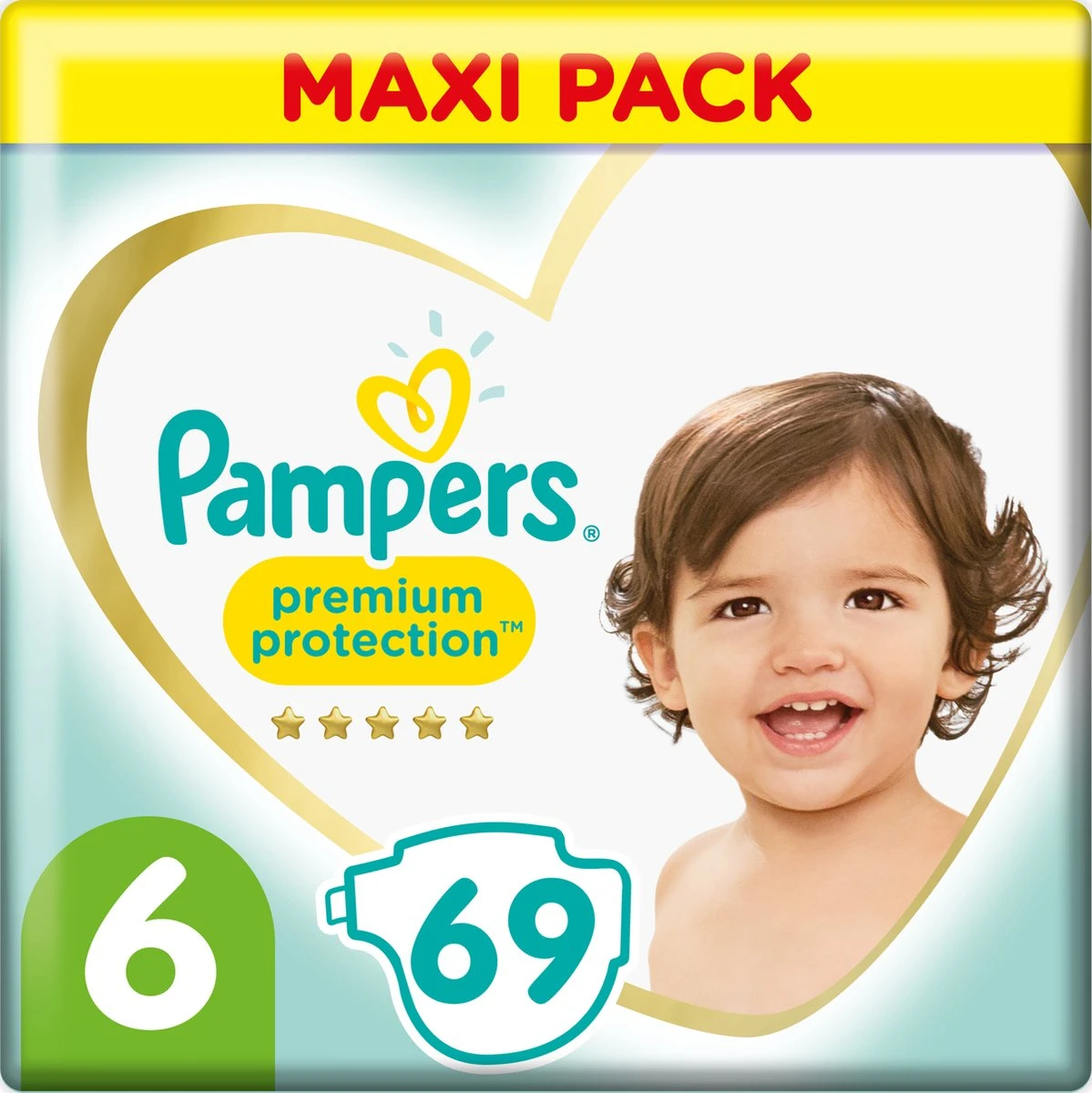 Pampers® Pampers - Premium Protection - Maat 6 - Mega Pack - 69 Luiers 3 Pampers® Pampers - Premium Protection - Maat 6 - Mega Pack - 69 Luiers