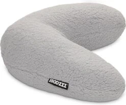 Snoozzz Voedingskussen Small Met Afneembare Hoes Teddy Grijs - Fiber Vulling - 120 Cm