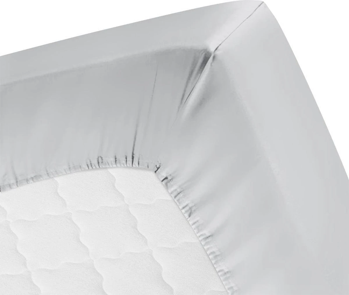 Cillows Premium Jersey Hoeslaken Voor Kinderen - 70x160 Cm - (tot 20 Cm Hoogte) - Grijs 9 Cillows Premium Jersey Hoeslaken Voor Kinderen - 70x160 Cm - (tot 20 Cm Hoogte) - Grijs - Afbeelding 7