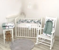 MamaLoes Amy Animal Forest Green Omkeerbaar Babynest 81899 -Peuterpaleis Winkel 1200x1014 7