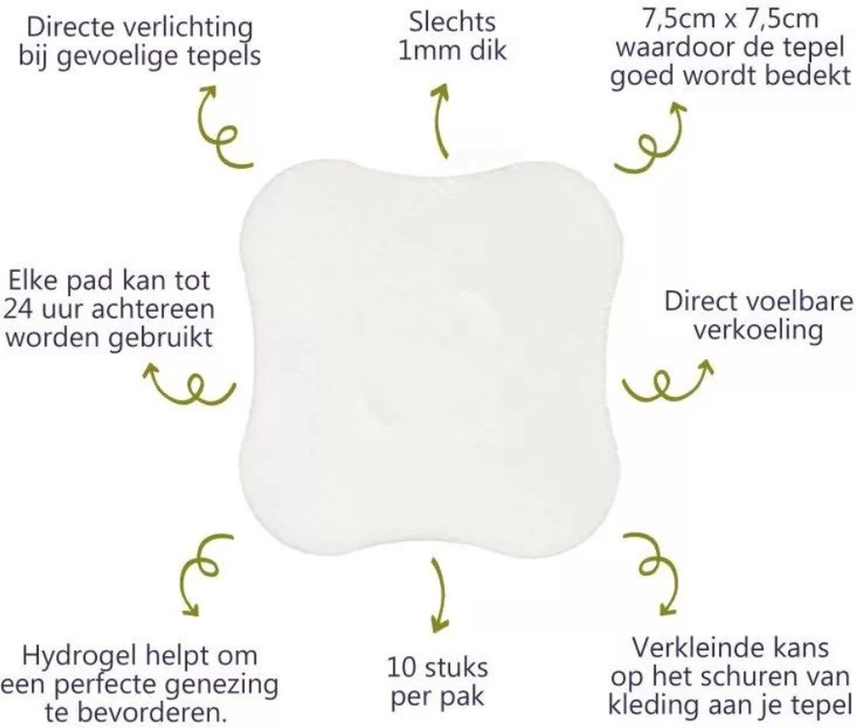 Pure Moms - Hydrogel Pads - Tepelbeschermers - NIEUW - 10 Stuks - Award Winnaar - Verkoeling Van Gevoelige Of Pijnlijke Tepels Helpt Bij Herstel - Direct Verkoelend Effect - Borstvoeding - Essentiële Hulp Als Nieuwe Moeder - Kraam Cadeau - Babyshower 6 Pure Moms - Hydrogel Pads - Tepelbeschermers - NIEUW - 10 Stuks - Award Winnaar - Verkoeling Van Gevoelige Of Pijnlijke Tepels Helpt Bij Herstel - Direct Verkoelend Effect - Borstvoeding - Essentiële Hulp Als Nieuwe Moeder - Kraam Cadeau - Babyshower - Afbeelding 4