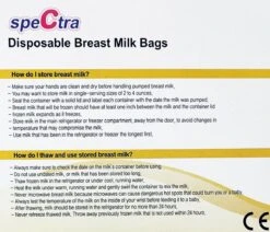 Spectra Moedermelk Bewaarzakjes Voor Borstvoeding - 30 Stuks - BPA Vrij - 200ml - Voor Diepvries -Peuterpaleis Winkel 1200x1028 7