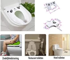 Merkloos WC Verkleiner - Wit Panda Ontwerp - Toilettrainer - Opvouwbare Toilet Zitje - Toiletbril Verkleiner - Kinder WC Bril -Peuterpaleis Winkel 1200x1031 3