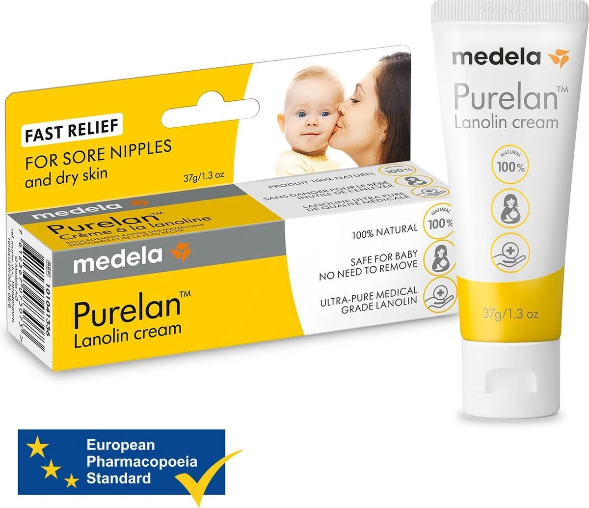 Medela Purelan Tepelzalf Lanoline Tepelcreme Snelle Verlichting Bij Pijnlijke Tepels - Tube 37gr 12 Medela Purelan Tepelzalf Lanoline Tepelcreme Snelle Verlichting Bij Pijnlijke Tepels - Tube 37gr - Afbeelding 10