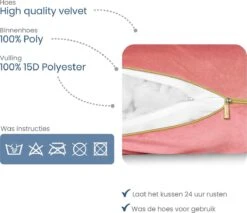 TELANO® Voedingskussen XXL Roze Velvet Wasbare Hoes Met Gouden Rits - Opbergtas - U Vorm - Extra Groot - Zijslaapkussen -Peuterpaleis Winkel 1200x1036 1