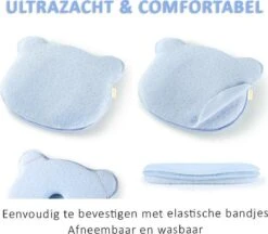 SIMIA™ Ergonomisch Babykussen Met Afneembare Hoes - Tegen Plat Achterhoofd - Hoofdkussen - Traagschuim Kussen - Memory Foam - Baby Steunkussen - Kraamcadeau - Blauw 16 SIMIA™ Ergonomisch Babykussen Met Afneembare Hoes - Tegen Plat Achterhoofd - Hoofdkussen - Traagschuim Kussen - Memory Foam - Baby Steunkussen - Kraamcadeau - Blauw -Peuterpaleis Winkel 1200x1051 7