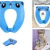 Merkloos WC Verkleiner Blauw Panda Ontwerp - Toilettrainer - Opvouwbare Toilet Zitje - Toiletbril Verkleiner - Kinder WC Bril -Peuterpaleis Winkel 1200x1057