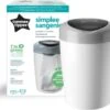 Tommee Tippee Simplee Sangenic Luieremmer, Milieuvriendelijker Systeem, Inclusief 1 Navulcassette Met Duurzaam Geproduceerde Antibacteriële GREENFILM, Grijs 2 Tommee Tippee Simplee Sangenic Luieremmer, Milieuvriendelijker Systeem, Inclusief 1 Navulcassette Met Duurzaam Geproduceerde Antibacteriële GREENFILM, Grijs -Peuterpaleis Winkel 1200x1059