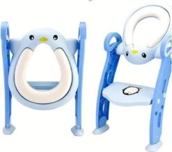Universeel Toilet Training Met Trapje - Blauw - Opvouwbaar WC Bril Verkleiner Met Handvaten En Opstapje - Zindelijkheid Training - Toilet Bril Zitje - Zacht Rubber Afneembaar En Wasbaar Zitje - Urinoirs Voor Peuters Leeftijd: 2 Tot 7 Jaar -Peuterpaleis Winkel 1200x1060