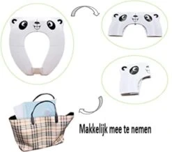 Merkloos WC Verkleiner - Wit Panda Ontwerp - Toilettrainer - Opvouwbare Toilet Zitje - Toiletbril Verkleiner - Kinder WC Bril -Peuterpaleis Winkel 1200x1061 1