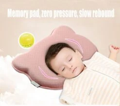 MINIIYOU® Orthopedisch Baby Hoofdkussen - Blauw - Plat Hoofd - Katoen - Traagschuim Vulling 11 MINIIYOU® Orthopedisch Baby Hoofdkussen - Blauw - Plat Hoofd - Katoen - Traagschuim Vulling -Peuterpaleis Winkel 1200x1062 4