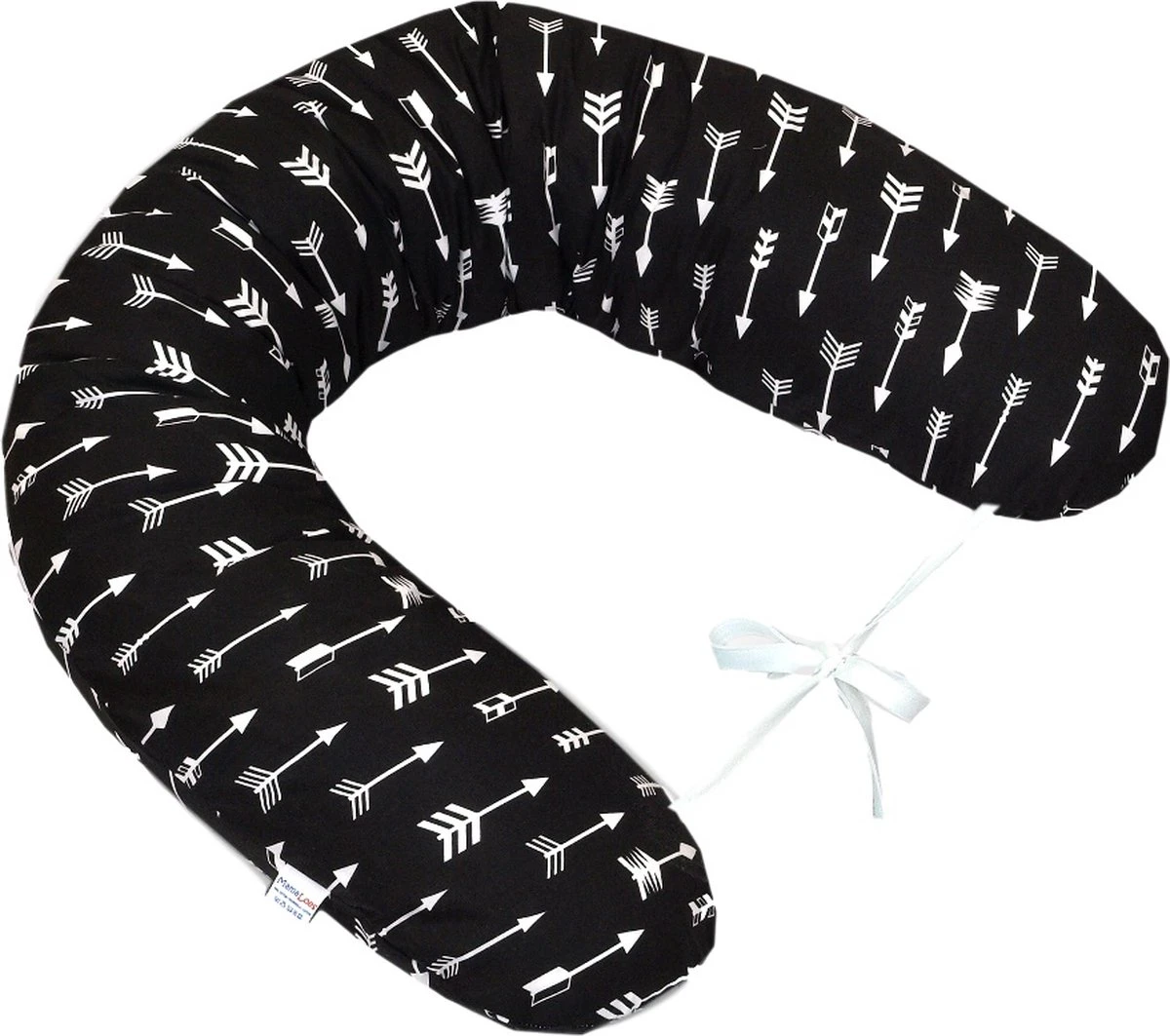MamaLoes Amy Arrow Zwart Met Witte Pijltjes Voedingskussen 68378 3 MamaLoes Amy Arrow Zwart Met Witte Pijltjes Voedingskussen 68378