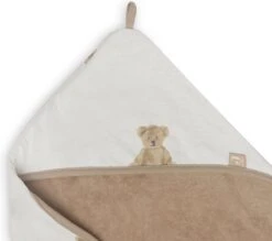 Jollein Badcape 75x75cm Teddy Bear - GOTS -Peuterpaleis Winkel 1200x1064