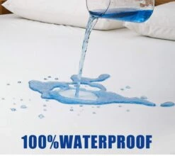 Waterdicht Matrasbeschermer-Hoeslakenbadstof-Antibacteriëel-Rondom Elastiek -Wit - Baby-Ledikant-60x120-cm -Peuterpaleis Winkel 1200x1068 13