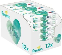 Pampers® Pampers Aqua Pure Billendoekjes - 576 Doekjes