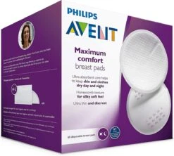 Philips Avent Borstkompressen - 60 Stuks - Extra Dun En Absorberend - Lekvrij - Ademende Buitenlaag - Honingraatbovenlaag - 2 Plakstrips - Afzonderlijk Verpakt - SCF254/61 -Peuterpaleis Winkel 1200x1080 14