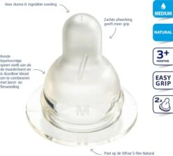Difrax Flessenspeen Natural - Maat Medium - 2 Stuks 9 Difrax Flessenspeen Natural - Maat Medium - 2 Stuks -Peuterpaleis Winkel 1200x1082 7