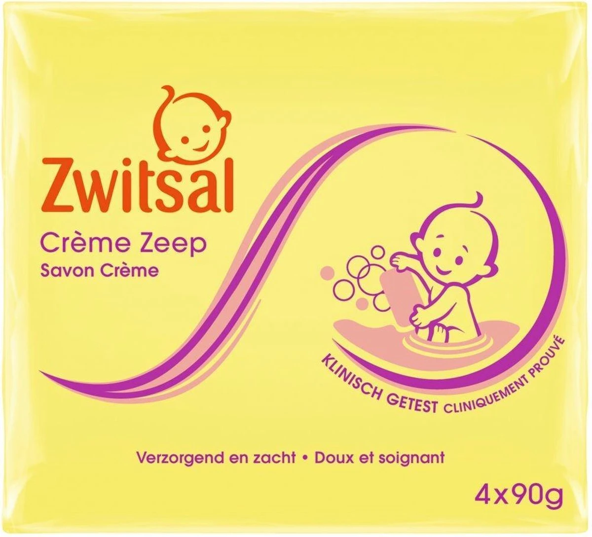 Zwitsal Creme Zeep 4x90GR 7 Zwitsal Creme Zeep 4x90GR - Afbeelding 5