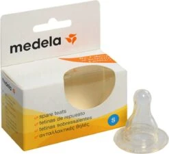 Medela Losse Spenen Slow Flow - Speen Past Onder Ringdeksel Van Medela - Medela Speen - 2 Stuks - Maat S -Peuterpaleis Winkel 1200x1091