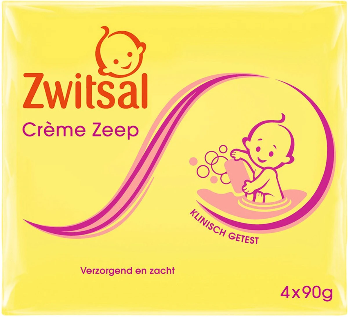 Zwitsal Creme Zeep 4x90GR 3 Zwitsal Creme Zeep 4x90GR