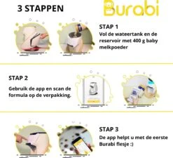 BURABI Automatische Baby Fles Maker | Fles Voeding Apparaat | Baby Senseo | Met App | Baby Verzorging | Baby Melk | Fles Bereiding | Babymelk | Baby Voeding -Peuterpaleis Winkel 1200x1095 4