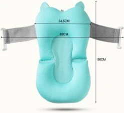 Babybadje - Peuterbadje - Opvouwbaar - Blauw - Incl. Baby Badkussen - 84 Cm Lang - 0 Tot 5 Jaar - Blauw -Peuterpaleis Winkel 1200x1100 1