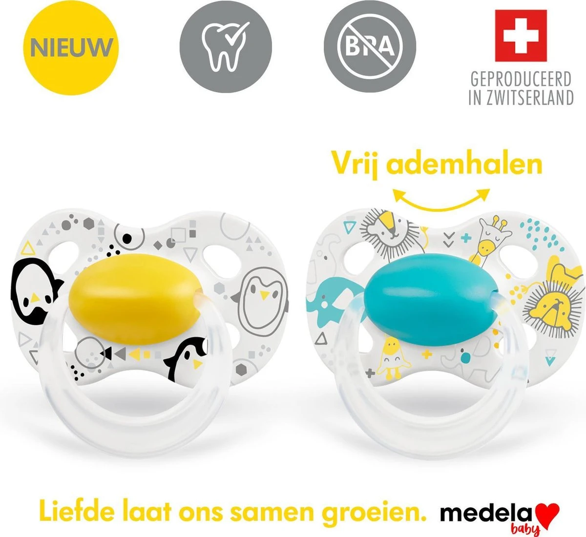 Medela Baby Fopspeen Original Hoge Acceptatie Orthdontisch Ergonomische Vorm - Sunshine Yellow - 18+ Maanden - 2 Stuks 5 Medela Baby Fopspeen Original Hoge Acceptatie Orthdontisch Ergonomische Vorm - Sunshine Yellow - 18+ Maanden - 2 Stuks - Afbeelding 3