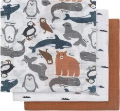 Jollein Hydrofiel Multidoek 70x70cm - Savannah - 3 Stuks -Peuterpaleis Winkel 1200x1113 4