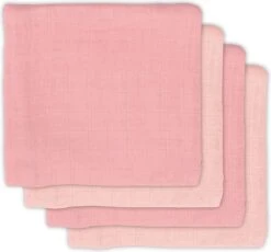 Jollein Hydrofiele Doek Small 70x70cm Bamboe Katoen - Pale Pink - 4 Stuks -Peuterpaleis Winkel 1200x1115