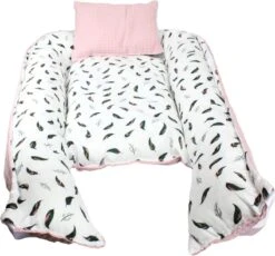Hibaby Babynest - 90x57cm - Roze Met Printje - Inclusief Kussen 10 Hibaby Babynest - 90x57cm - Roze Met Printje - Inclusief Kussen -Peuterpaleis Winkel 1200x1116 6