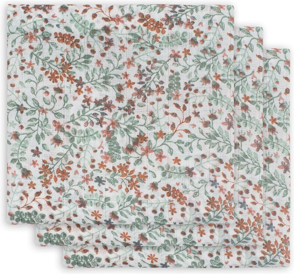 Jollein Hydrofiel Multidoek Bloom 70x70cm - 3 Stuks 3 Jollein Hydrofiel Multidoek Bloom 70x70cm - 3 Stuks