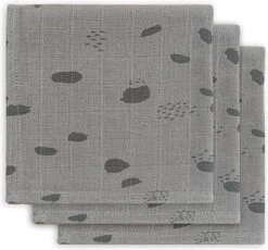 Jollein Hydrofiel Multidoek Spot 70x70cm - Storm Grey - 3 Stuks -Peuterpaleis Winkel 1200x1119 5