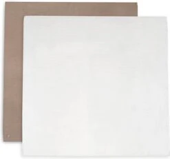 Jollein Hydrofiele Doek Large Bamboe Katoen 115x115cm Biscuit/Ivory - 2 Stuks -Peuterpaleis Winkel 1200x1120 2