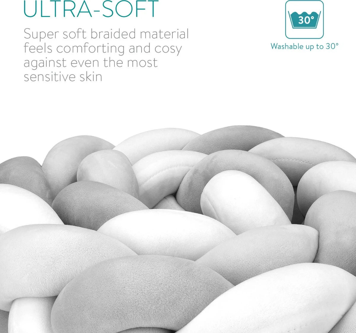 Navaris Babynestje Voor Baby's - Nestje Geweven Met Slaapmatje - Babynestje Met Bedrand Vlecht - Nestje Hoofdbeschermer - Babynestje Geweven 7 Navaris Babynestje Voor Baby's - Nestje Geweven Met Slaapmatje - Babynestje Met Bedrand Vlecht - Nestje Hoofdbeschermer - Babynestje Geweven - Afbeelding 5