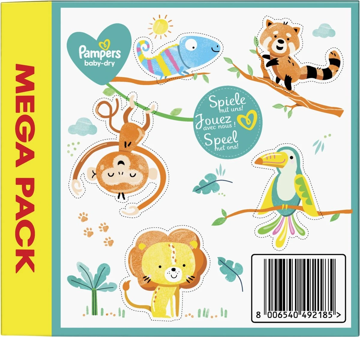 Pampers® Pampers - Baby Dry - Maat 3 - Mega Pack - 104 Luiers 13 Pampers® Pampers - Baby Dry - Maat 3 - Mega Pack - 104 Luiers - Afbeelding 11