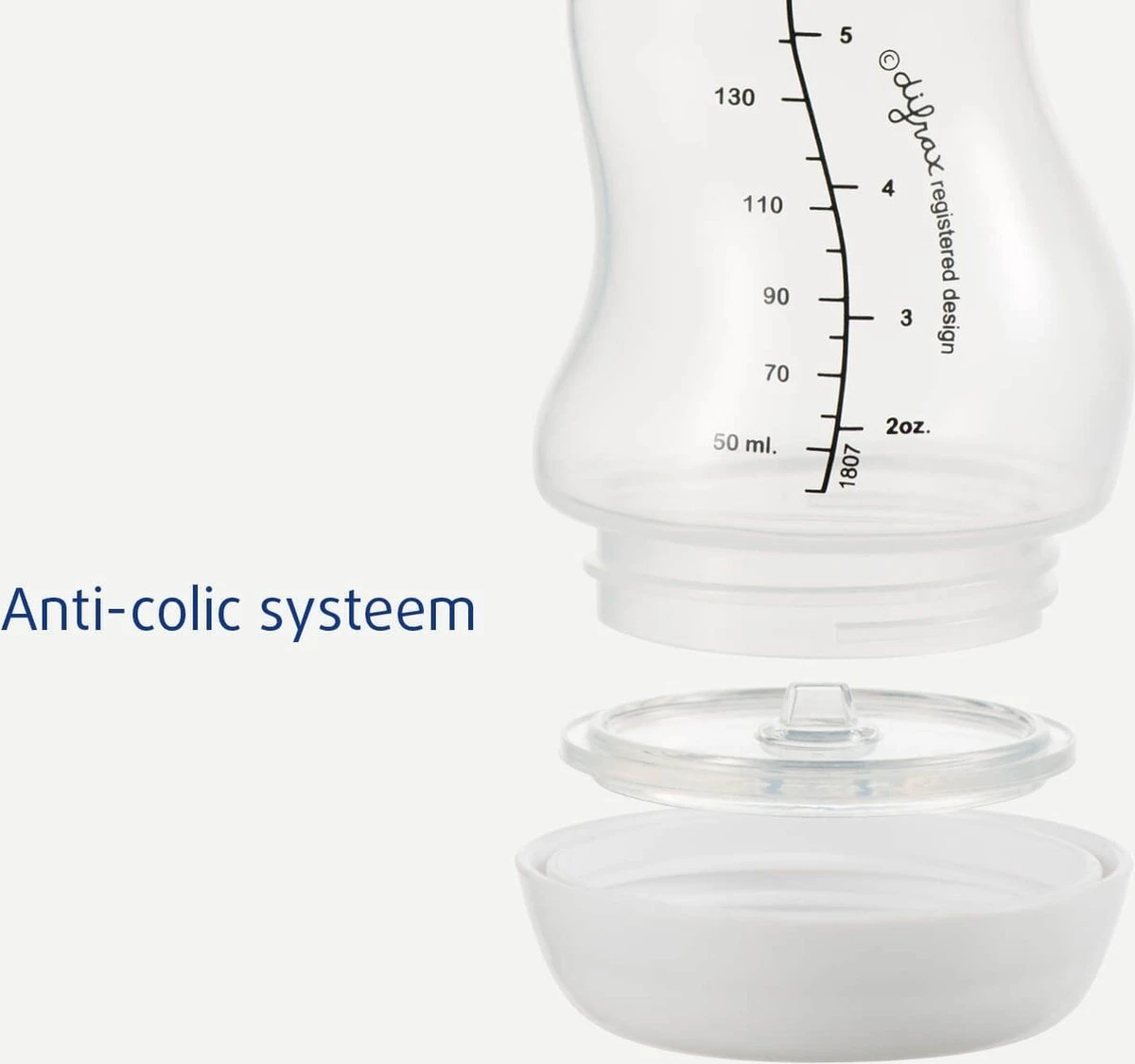Difrax Babyfles 250 Ml Natural - Anti-Colic - Crèmewit - Duopack 7 Difrax Babyfles 250 Ml Natural - Anti-Colic - Crèmewit - Duopack - Afbeelding 5