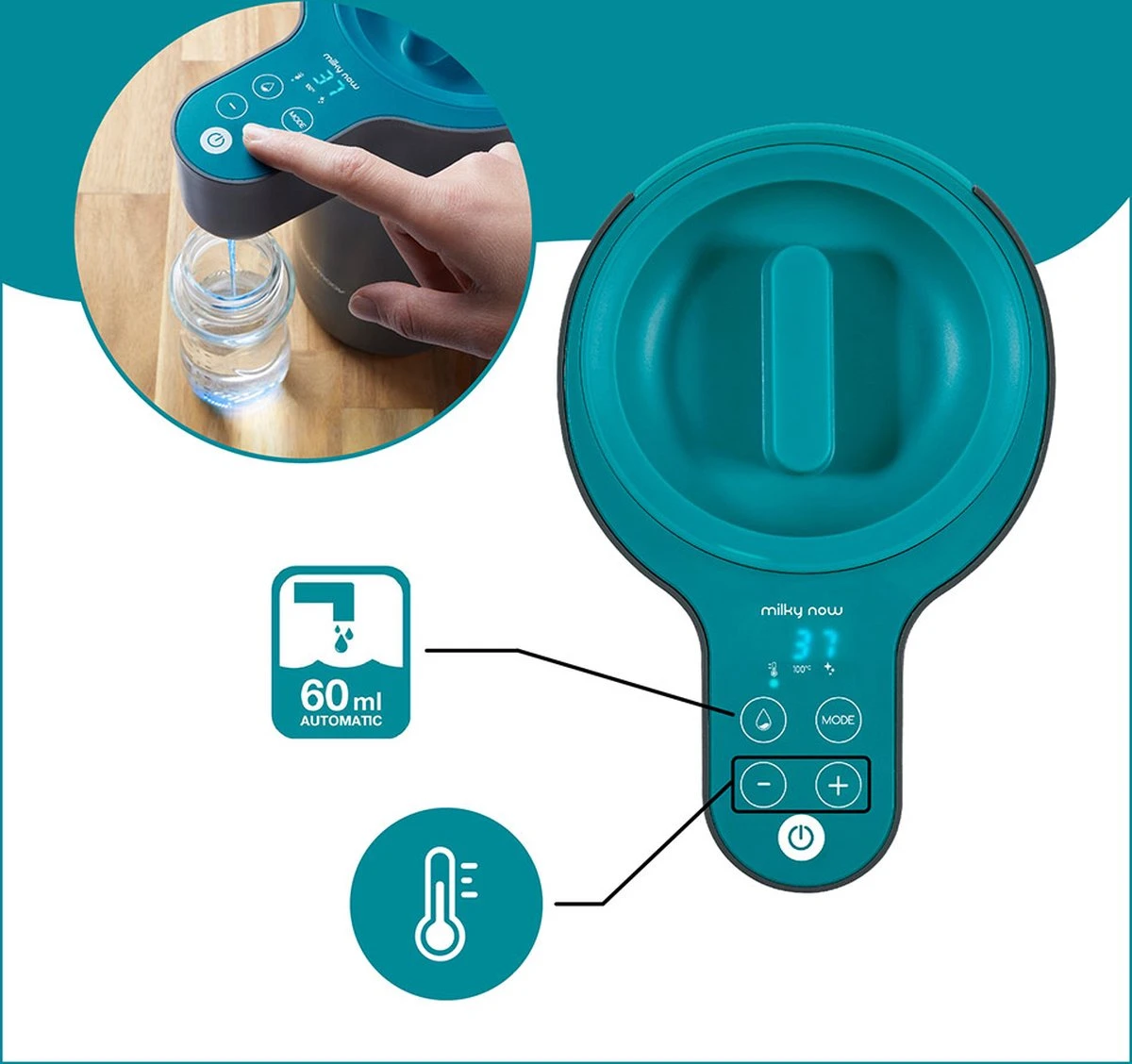 Babymoov Milky Now Flessenbereider A002301 11 Babymoov Milky Now Flessenbereider A002301 - Afbeelding 9