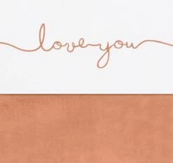 Jollein Baby Laken Wieg 75x100cm Love You - Caramel -Peuterpaleis Winkel 1200x1132 17