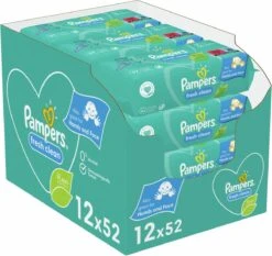 Pampers® Pampers Fresh Clean Billendoekjes - 12 X 52 Doekjes