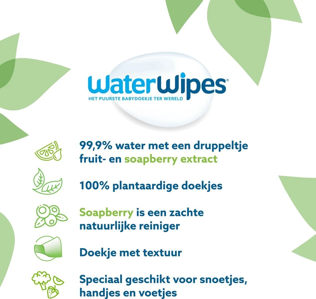 WaterWipes Snoetendoekjes 540 Doekjes 9 WaterWipes Snoetendoekjes 540 Doekjes - Afbeelding 7
