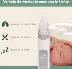 AQUILA Elektrische Neusreiniger Voor Baby En Kinderen - Neuszuiger Baby - Neuspeer - Vrij Van BPA - Oplaadbaar - 3 Standen, Muziek En Licht Voor Afleiding -Peuterpaleis Winkel 1200x1136 4