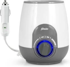 Alecto BW-512 CAR - Flessenwarmer Met 500W Vermogen Voor Thuis En Onderweg - Geleverd Met 12V Auto Adapter - Wit -Peuterpaleis Winkel 1200x1140 12