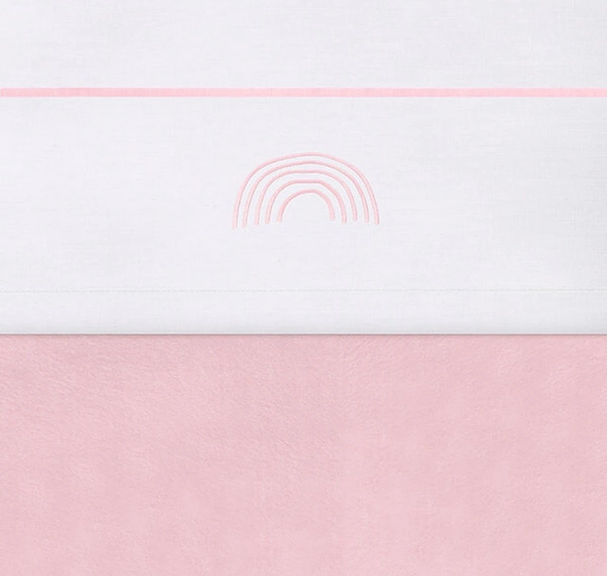 Jollein Baby Laken Wieg 75x100cm Rainbow - Blush Pink 6 Jollein Baby Laken Wieg 75x100cm Rainbow - Blush Pink - Afbeelding 4