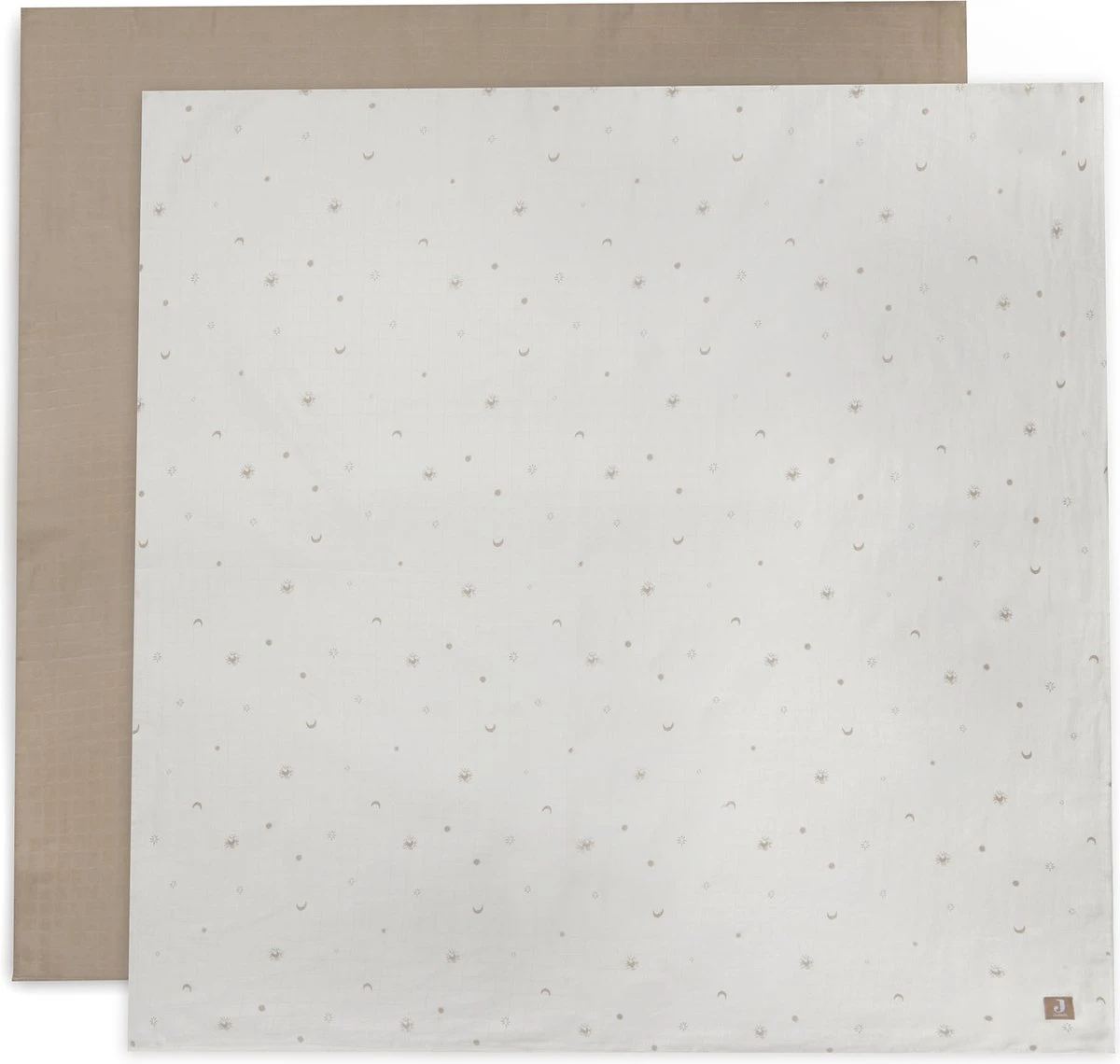 Jollein Hydrofiele Doek Large 115x115cm Stargaze - Biscuit - 2 Stuks 3 Jollein Hydrofiele Doek Large 115x115cm Stargaze - Biscuit - 2 Stuks