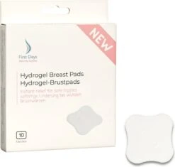 First Days Hydrogel Pads -Tepelbeschermers - 10 STUKS - Verkoeling Van Gevoelige Of Pijnlijke Tepels Helpt Bij Herstel - Direct Verkoelend Effect - Borstvoeding -Peuterpaleis Winkel 1200x1142 10