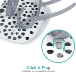 Nutrea EasyDry – Flessen Droogrek Baby – Afdruiprek Babyfles – Droogrek Voor Flessen – Inclusief Lekbak – Grijs/Wit -Peuterpaleis Winkel 1200x1144 9