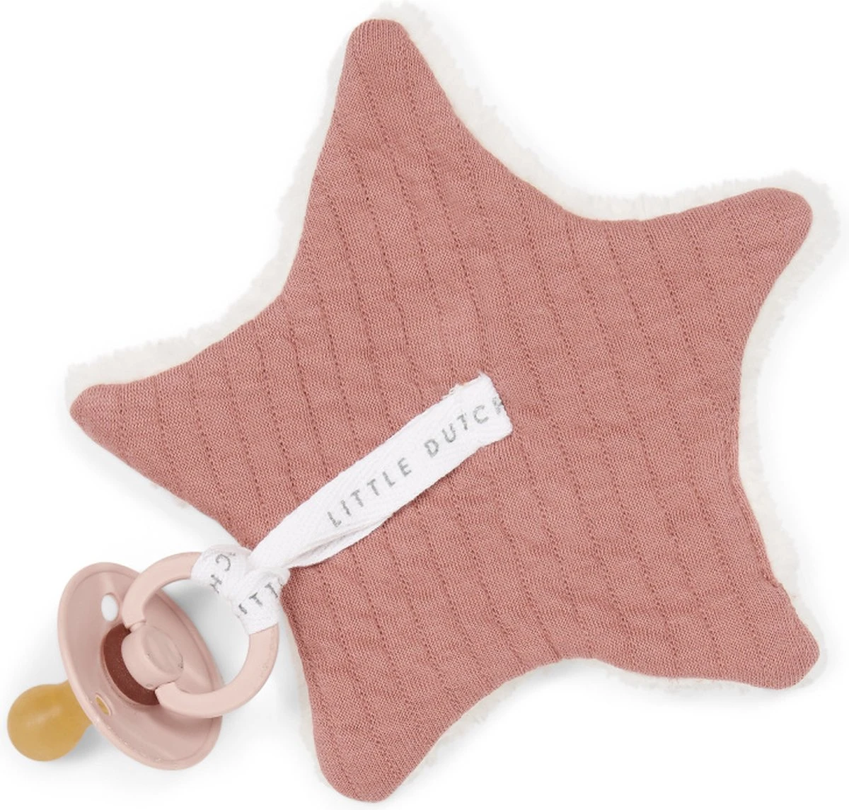 Little Dutch Pure Speendoekje Blush Roze 4 Little Dutch Pure Speendoekje Blush Roze - Afbeelding 2